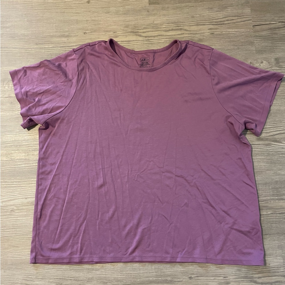 L.L. Bean Short Sleeve Tee in Purple